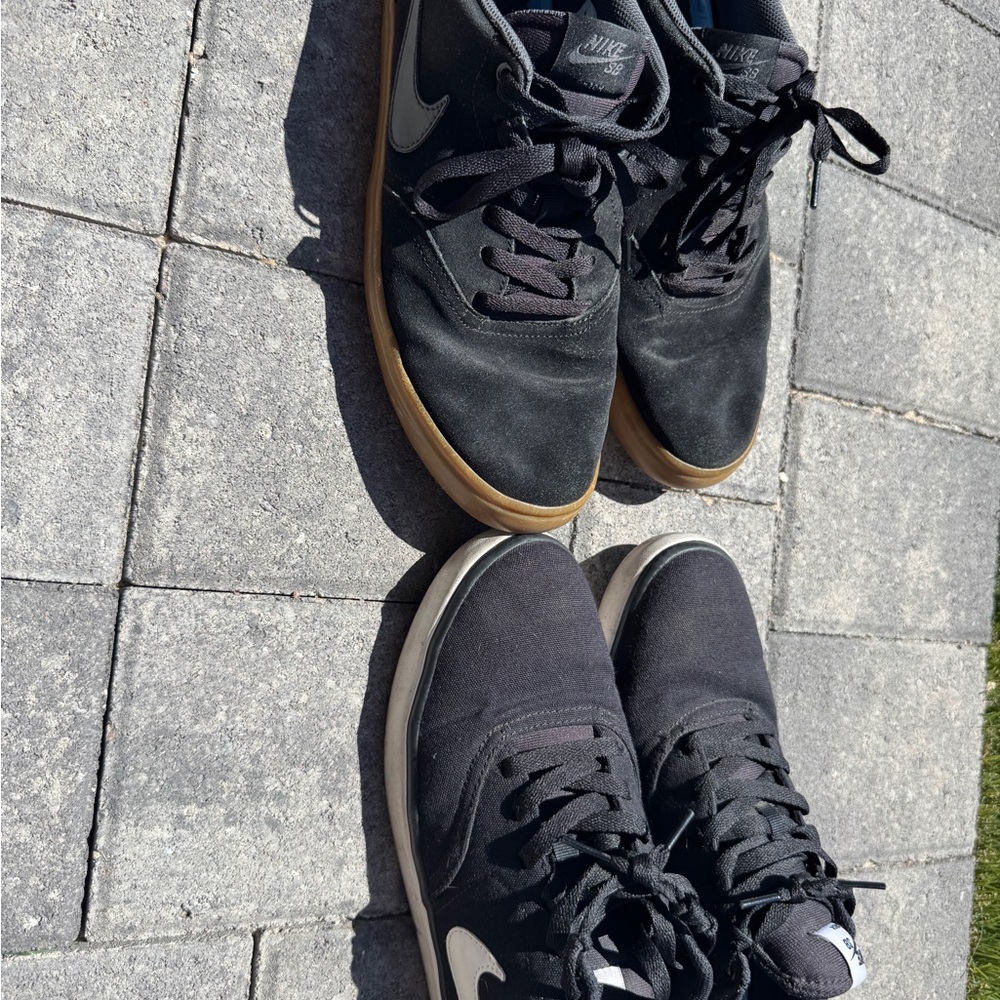 2 pairs Nike Men's SB skate shoes